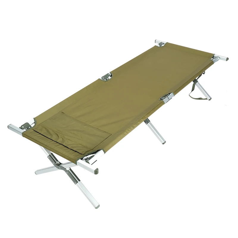 Factory Sales Outdoor Camping Beds and Cots With Carry Bag for Traveling Durable Alu or Steel Metal Bed