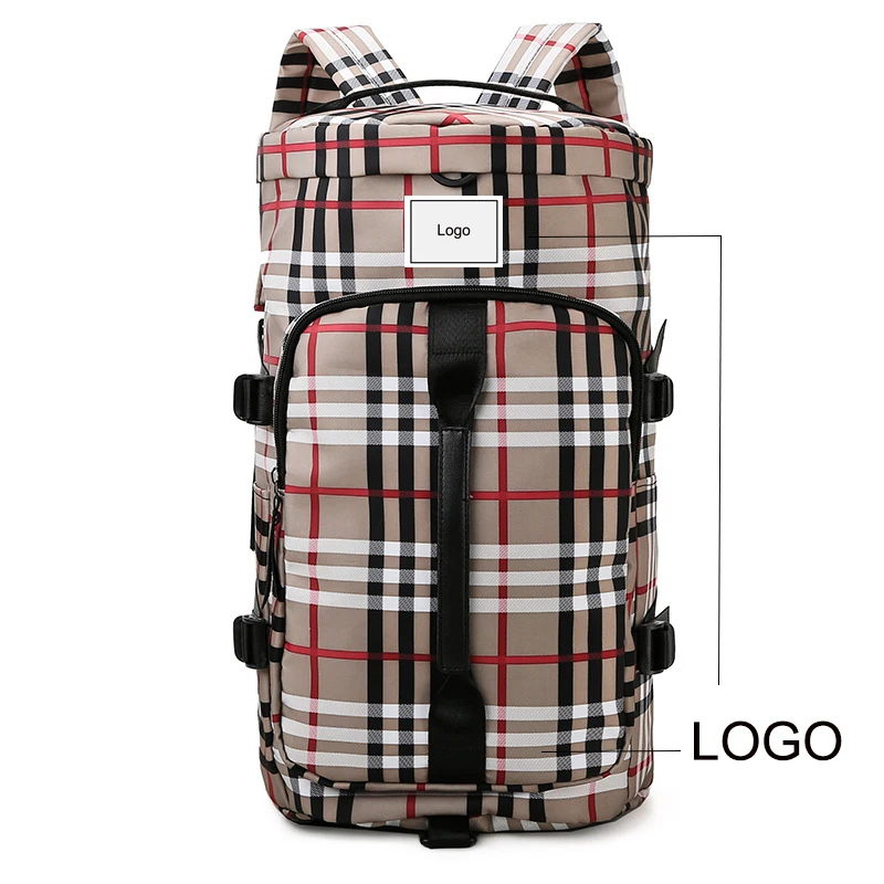 MOQ 10 pcs Customizable logo small order duffle backpack for men women waterproof large capacity travel bags gym bag back pack