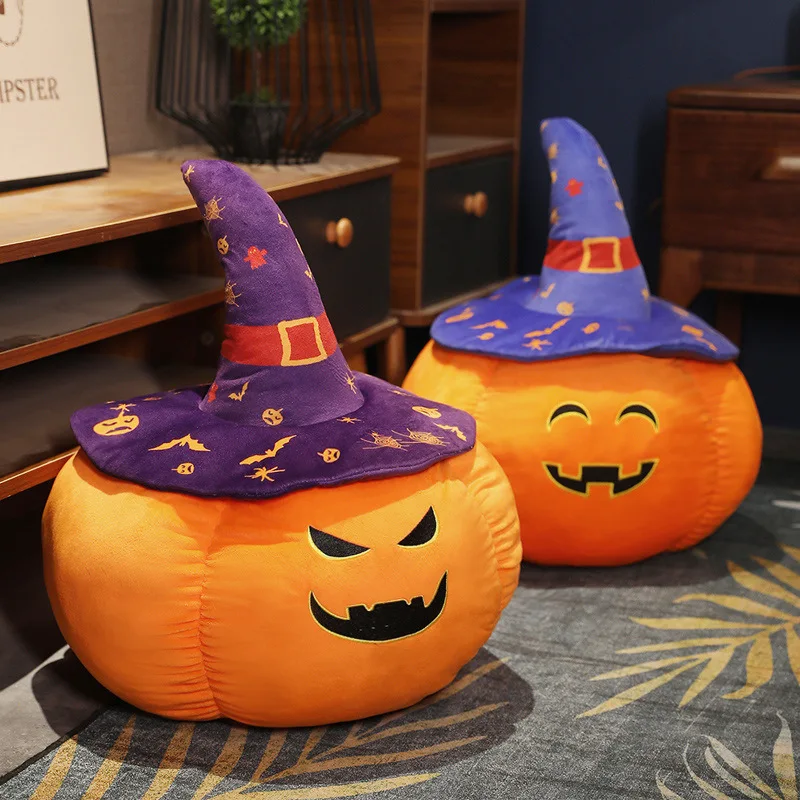 Wholesale Unisex Halloween Fun Pumpkin Throw Pillow New Design Plush Toys and Dolls Soft Halloween Decoration Activities Gifts
