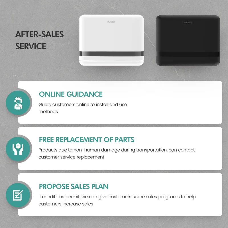 Custom Logo Service Printing Abs Wall Mounted Paper Dispenser Custom Logo Service Printing for Hotel Mall