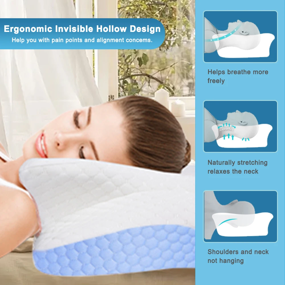 Best Quality Luxury Huggable Memory Foam Bed Pillows For Sleeping Comfortable