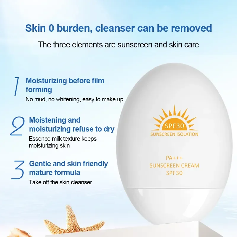 Spf 50 Organic Sunblock Whitening Sunscreen Anti Sun Cream For The Sensitive Skin