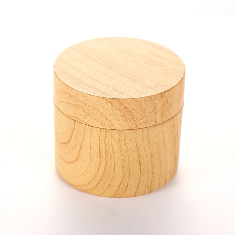 Water velvet water dragon bone compound capsule container,double-walled thick-walled bamboo color lid plus chocolate bean can