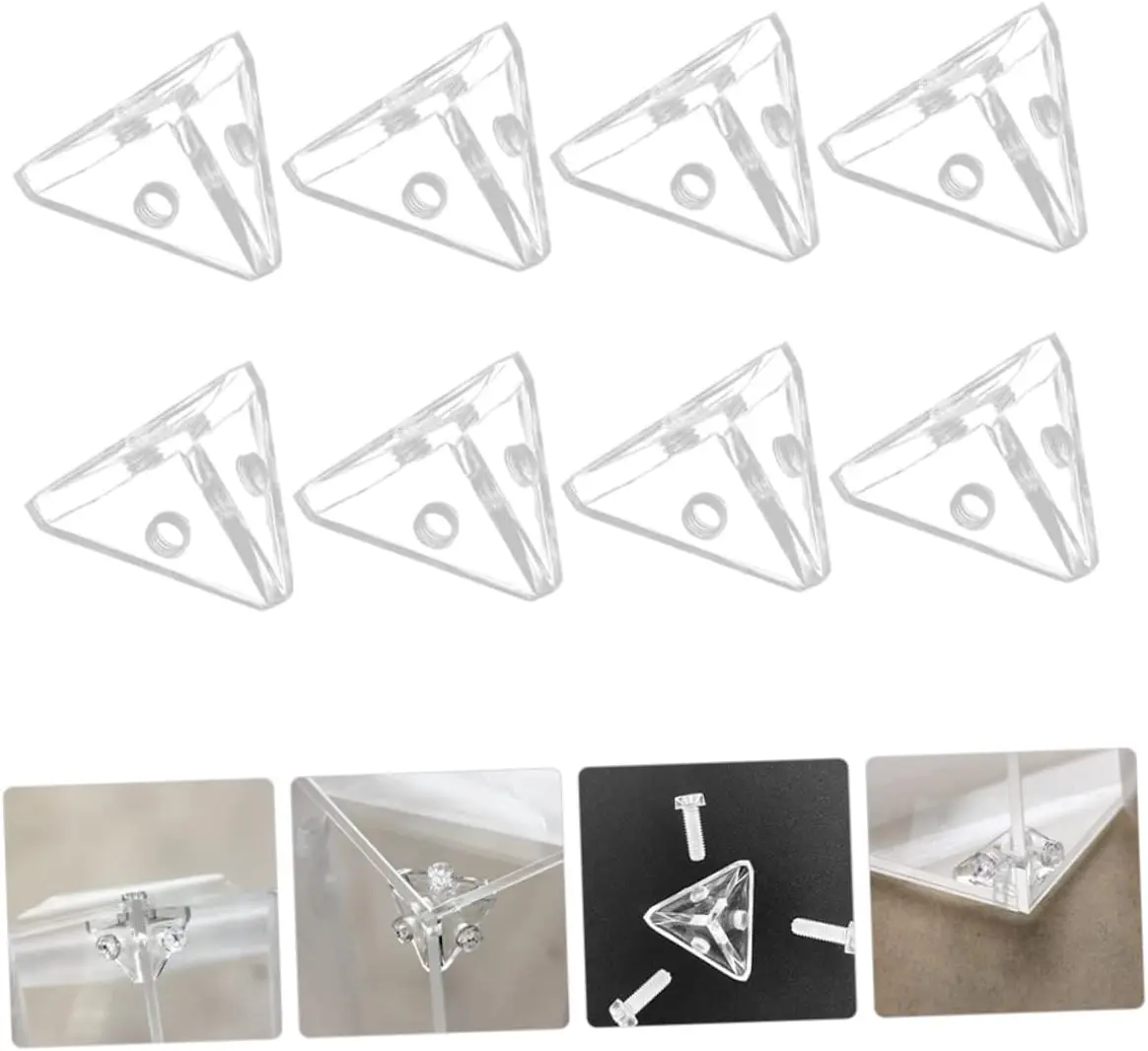 Triangle Trapping Screw Furniture Hardware Cabinet Acrylic Shelf Support