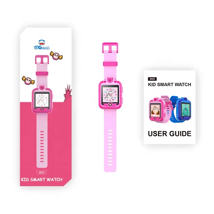 2023 Newest Electronic Kids Smart Watch with Flip Camera Child Watch Voice Video Record Pedometer for Kids Christmas Gift
