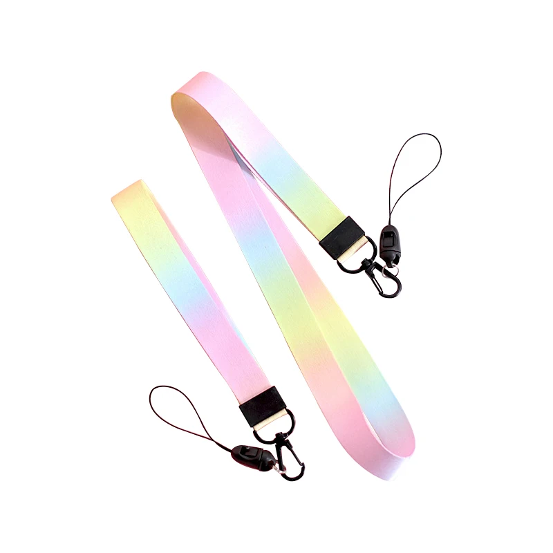 Роскошный ремешок для удостоверения личности милый короткий на заказ медицинский ключей наручный брелок ожерелье из полиэстера учителей