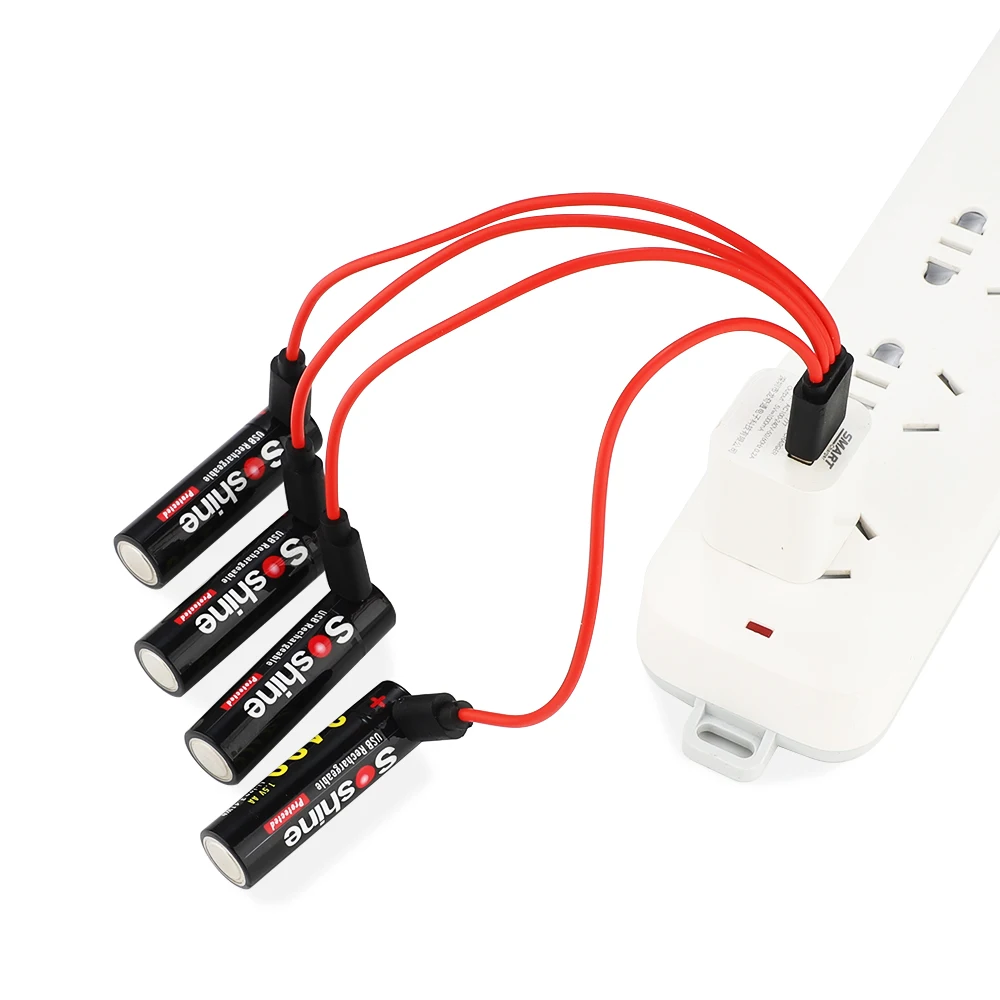  Литий-ионные аккумуляторы AA 14500 с USB: 1 5 в 2400