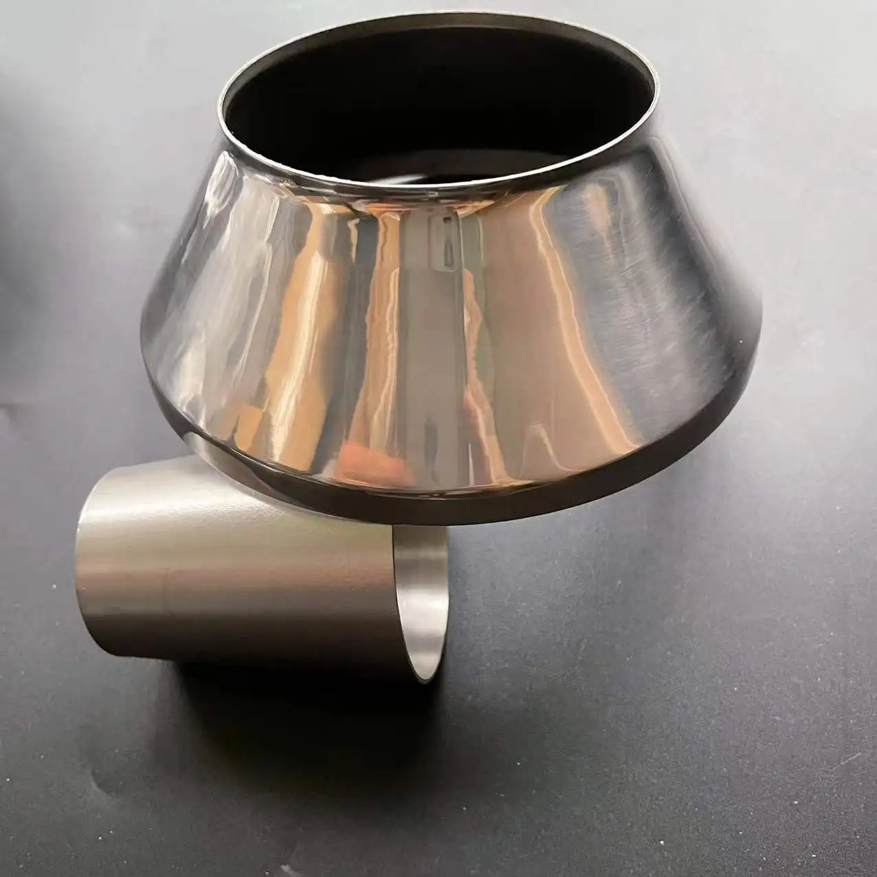 High Quality Concentric Pipe Reducer Customizable Titanium Polished Cone Connect Pipe for Car Downpipe