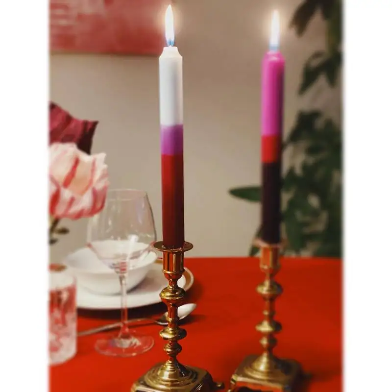 Scented Candle Flowers Aromatherapy Candles Soy Wax Personalized twisted pillar candle