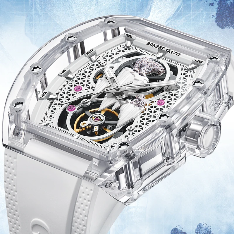 Bonest Gatti Polar Bear Design New Arrival Mechanical Automatic Fashion Unique Men Watches