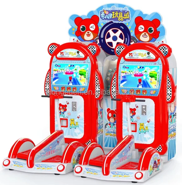 High Quality Kid Ski Brave Skiing Video Arcade Game Machine Coin Pusher Console Metal Construction for Sale