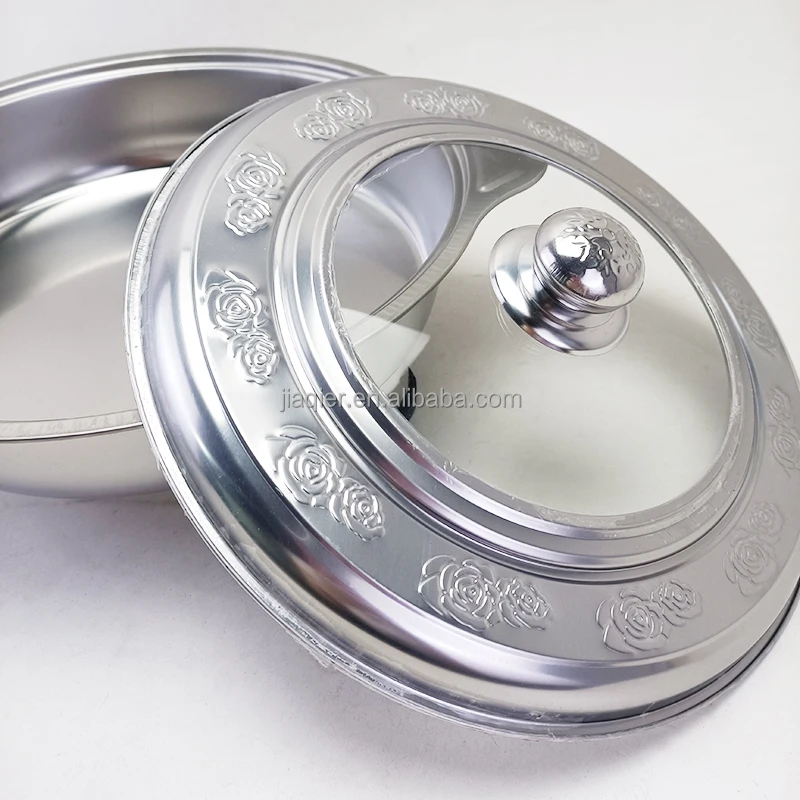 Stainless steel circular combination cover tripod stove cyclone two-ear dinner stove