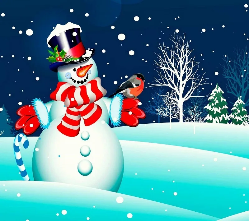 30*40 cm full drill mosaic cross stitch wall hanging arts crystal crafts handmade Christmas snowman diamond painting