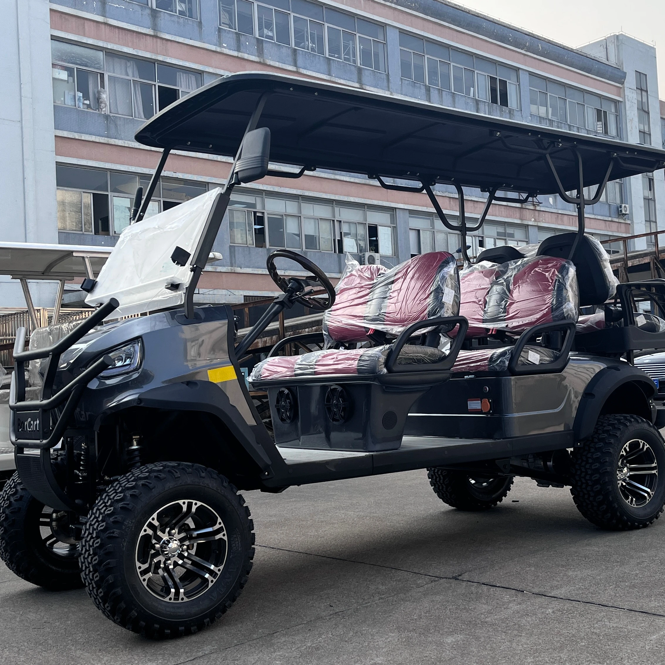 2023 New Design Golf Cart Vehicle Golf Carts Electric 6 Seater Sightseeing Bus & Car Golf Buggy Off Road Hunting Cart