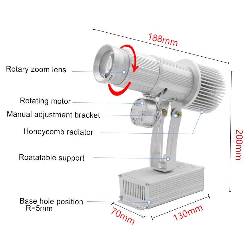 
Yufan 50w global custom laser lamp wireless 4K high definition led welcome advertising light gobo logo projector 