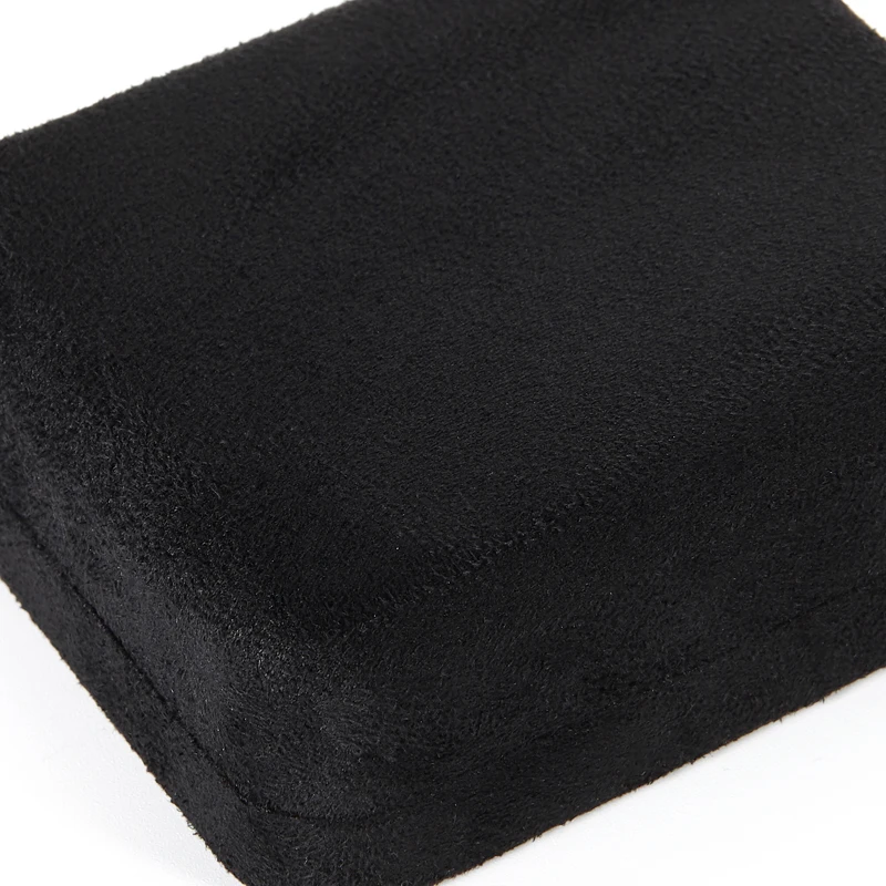 Jewelry brand engagement ring suede black bracelet box packaging