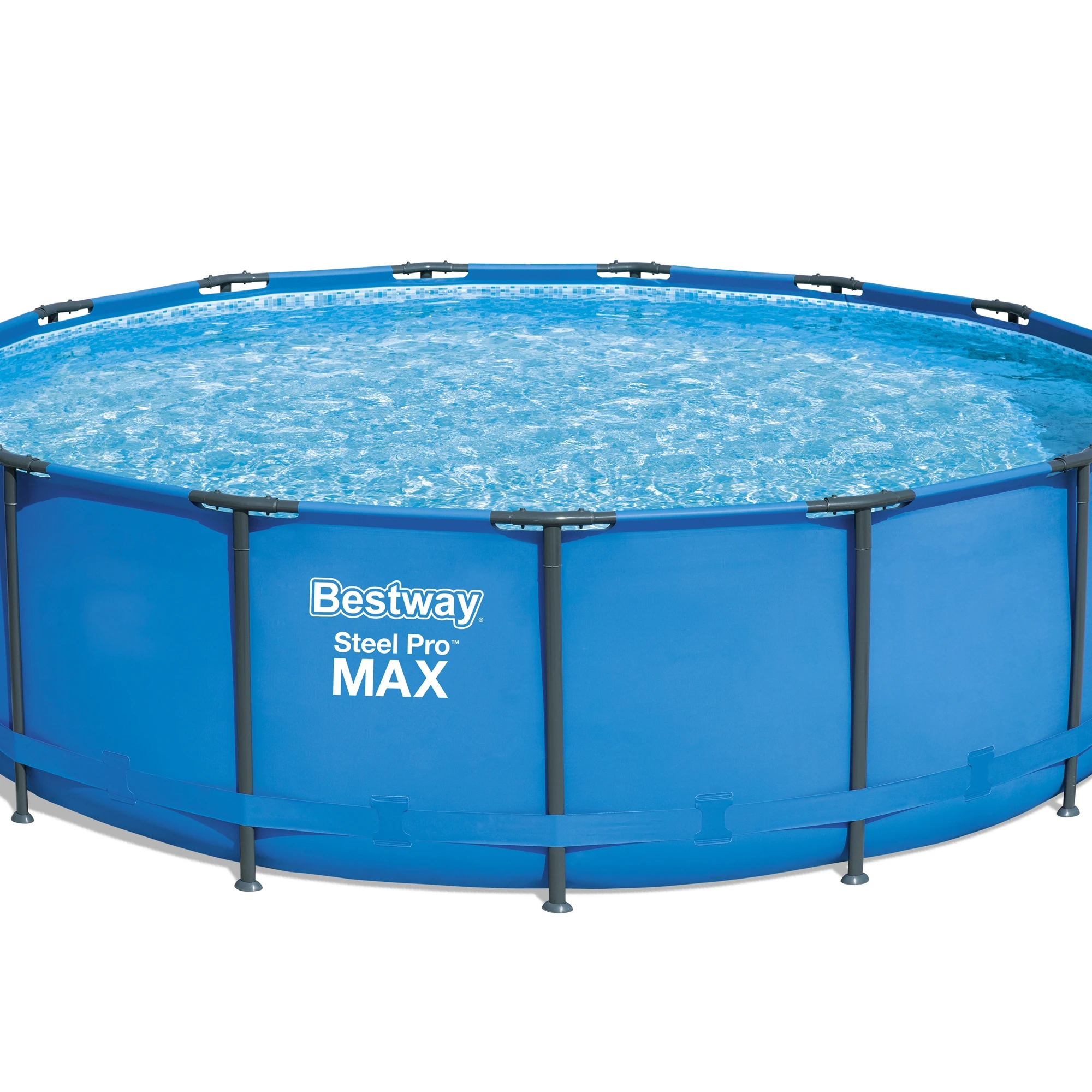 Bestway 56438 outdoor family inflatable rectangular above ground steel frame swimming pool pvc