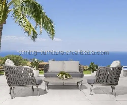 
New Style Comfortable L shape Garden Sofa Set Modern 