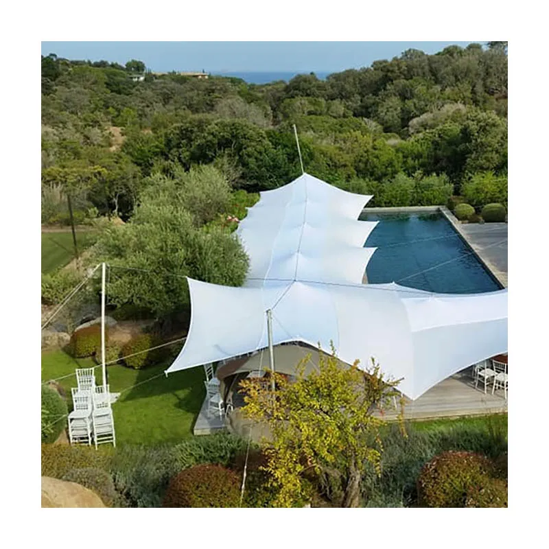 Large space single sided pvc outdoor stretch tent waterproof wedding party flex stretch tent