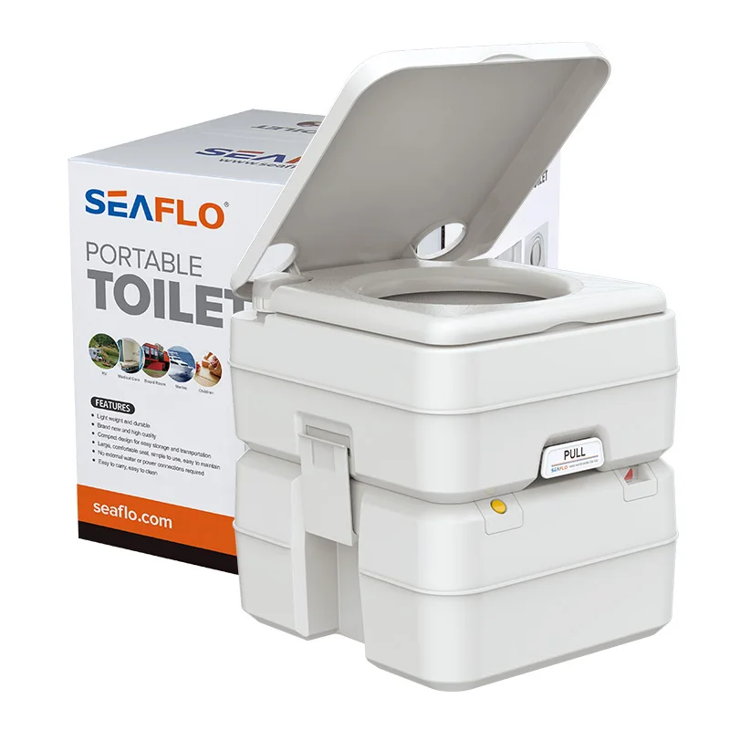 SEAFLO 20L rv marine toilet portable Cassette Caravan Toilet Camping Boating Camper Portable Travel Toilet