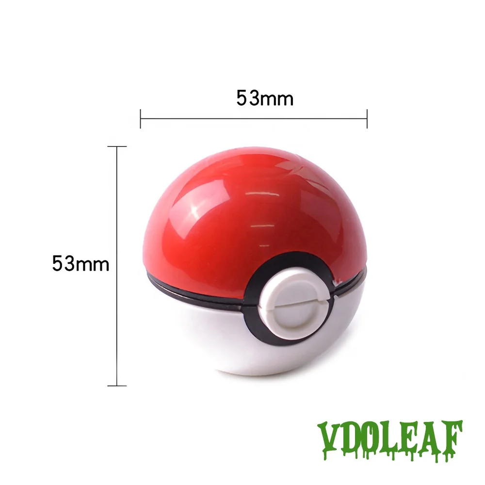 Wholesale 55mm 3 Parts Tobacco Herb Grinder Golf Shape Ball Spice Grinder