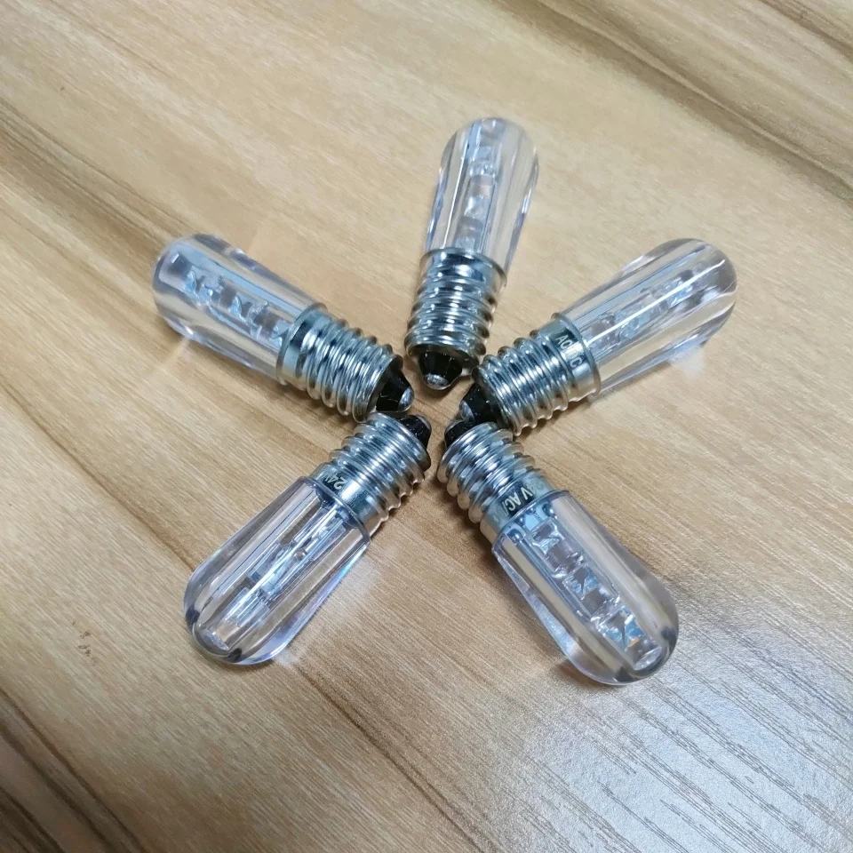 E14 LED Papaya Bulbs 12V 24V Holiday Decorative Lighting Lamp E14 3LED Window Display Bulb