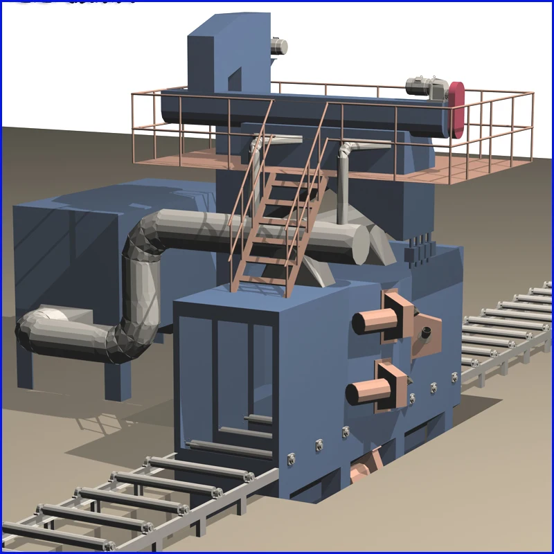 
steel plate, H beam shot blasting machine 