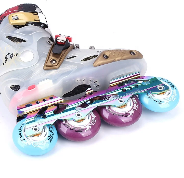 Urban Freestyle Slalom Hard boot Flashing Roller Inline Skate For Adult