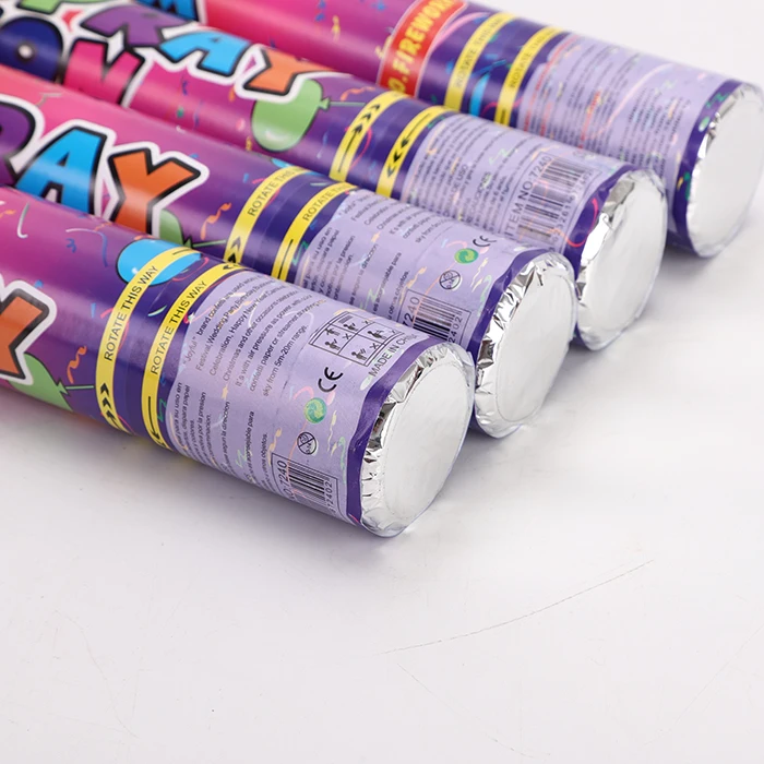 Handheld Compressed Confetti Shooter Party Popper Tube Cannon