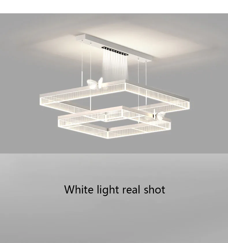 Italian Modern Simple Luxury Chandelier for Living Room LED Light Source Whole House Package Combination Acrylic Cover