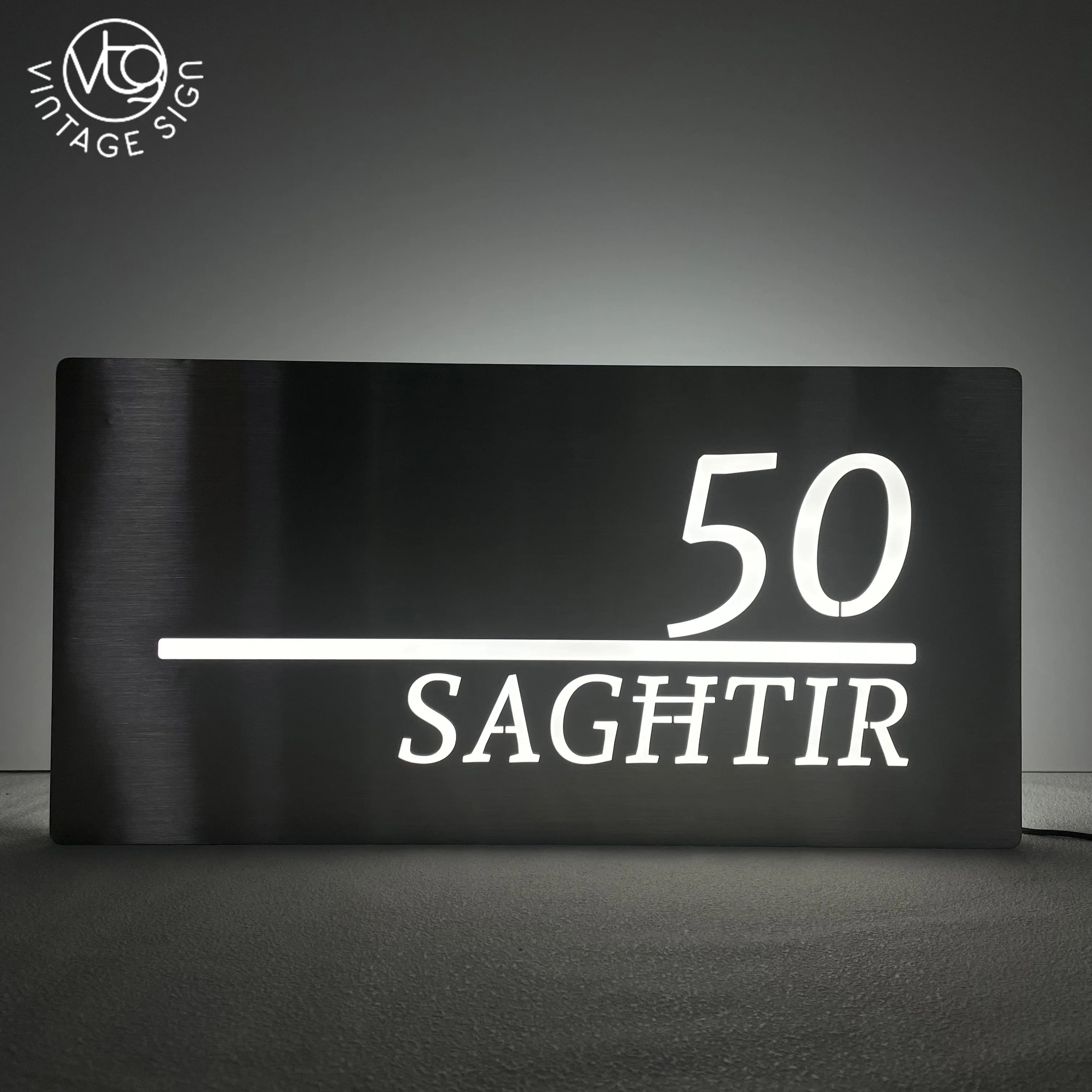 Stainless Steel Metal Light Chrome Backlit 3d Sign Letter Acrylic Led Back lit Signs