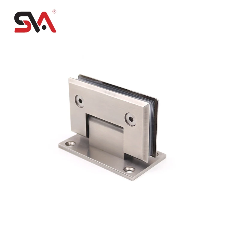 Factory Direct Bathroom Hotel Cabinet Tempered Door Stainless Steel 90 Degree Double Side Shower Glass Door Pivot Hinge