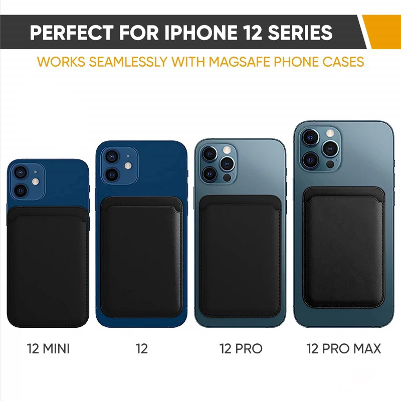 PU Leather Magnetic Card Wallet Oem Card Holder Fashion Phone Case for iPhone 12 Pro Max/13 Pro Magsafing