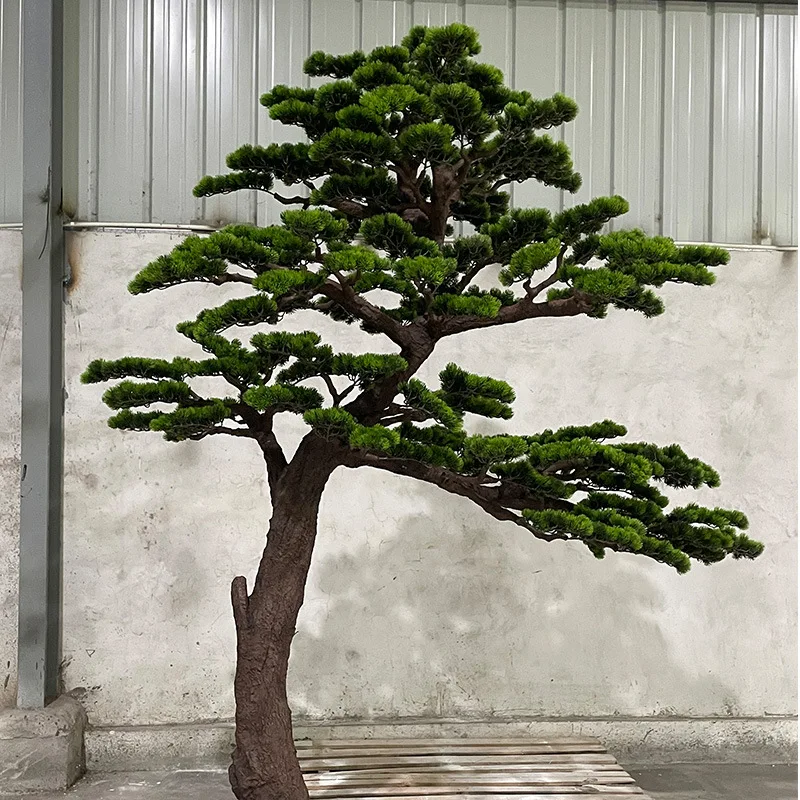 Source Factory Direct Cedar Tree Customization Oem&Odm Podocarpus Large Outdoor Indoor Artificial Bonsai Pine Tree