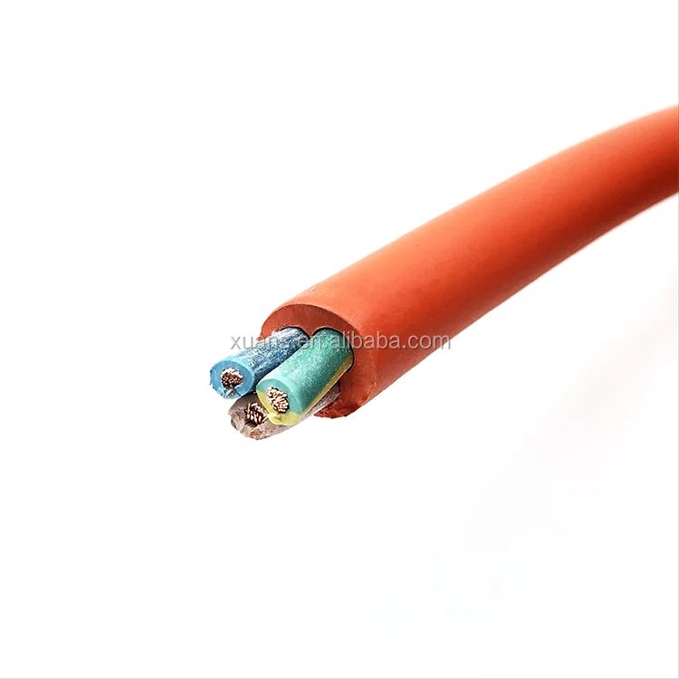 VDE standard H07RN-F 3 core 1.5mm neoprene rubber flexible electrical power cable