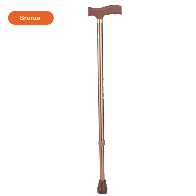 Aluminum Alloy Telescopic Outdoor Hiking Stick Adjustable Length Walking Stick For Elderly People Walking  Cane