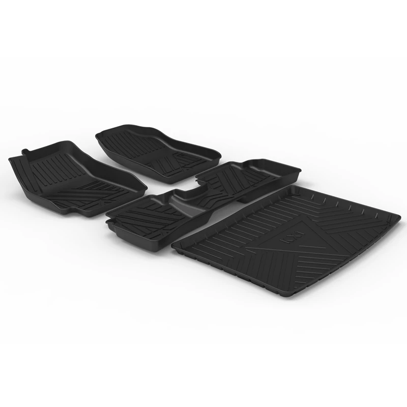  Non skid waterproof luxury custom TPE 3d 5d floor car mats Kia