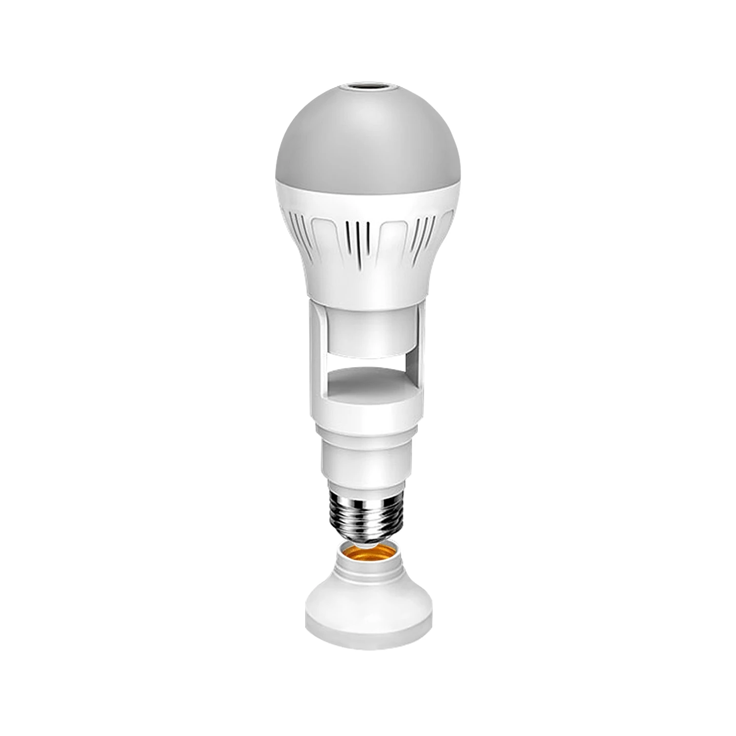 Hot Selling V380 2MP 5MP Wifi Panoramic 360 Rotating Spy Security Bulb Lighting Camera Bulb Hidden Camera