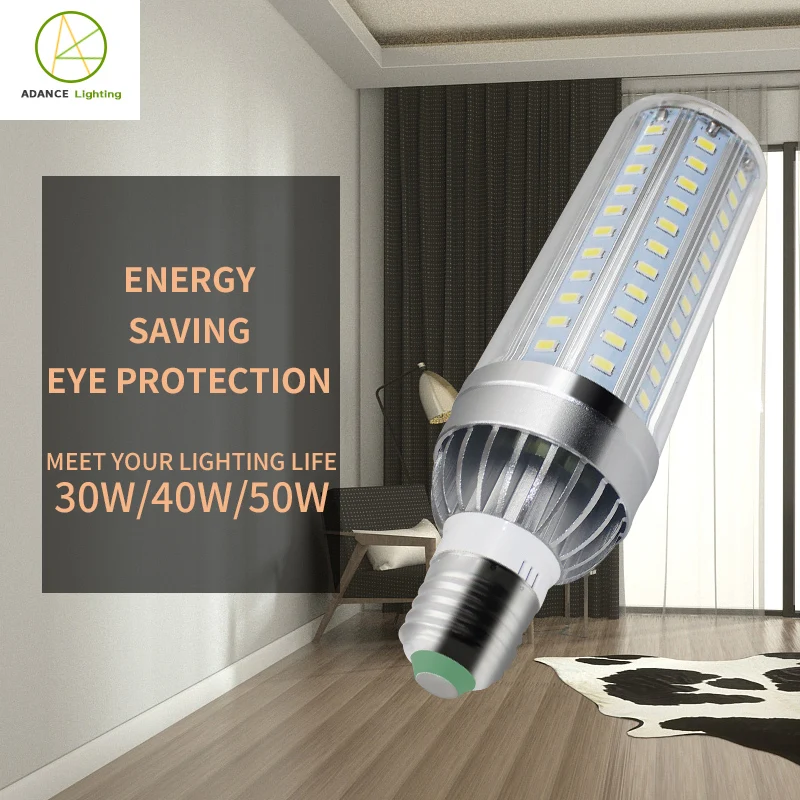 Advance lighting  Led 40w GH Lamps Replacement E27 E40 150w HPS Warehouse Parking Lot E39 Mogul Socket Corn bulb light