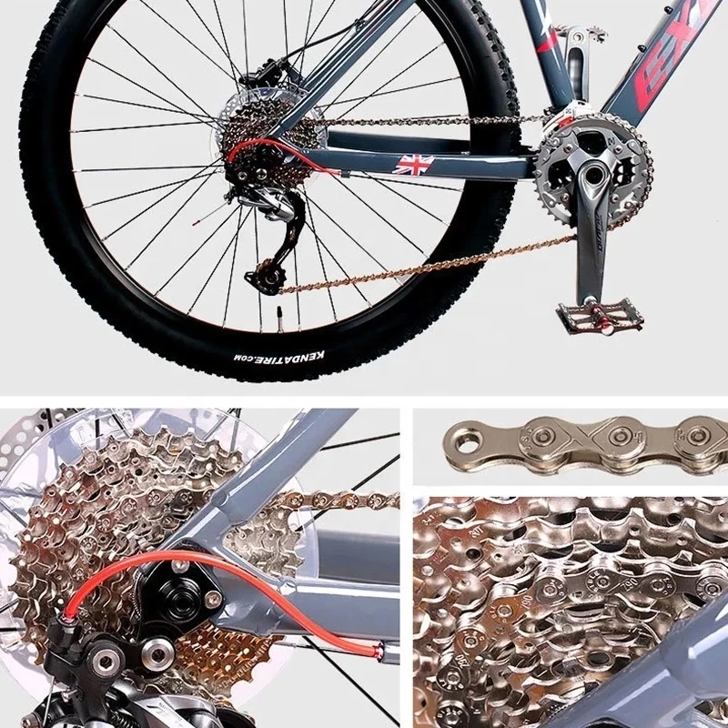 Mtb Bike Chain Mountain Road Single 6 7 8 9 10 11 Speed Velocidade MTB Chains 116L Silver Part Link Bicycle Accessories