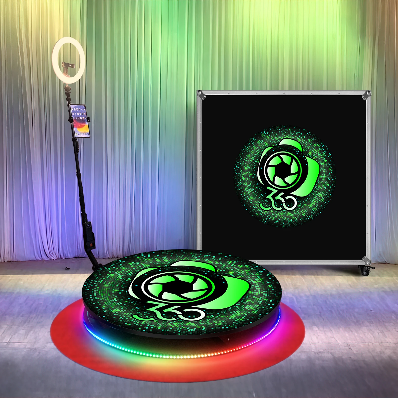 Safety Design Photobooth 360 Photo Booth Slow Motion Automatic Manual Photo Booth 360 Video Booth Transparent