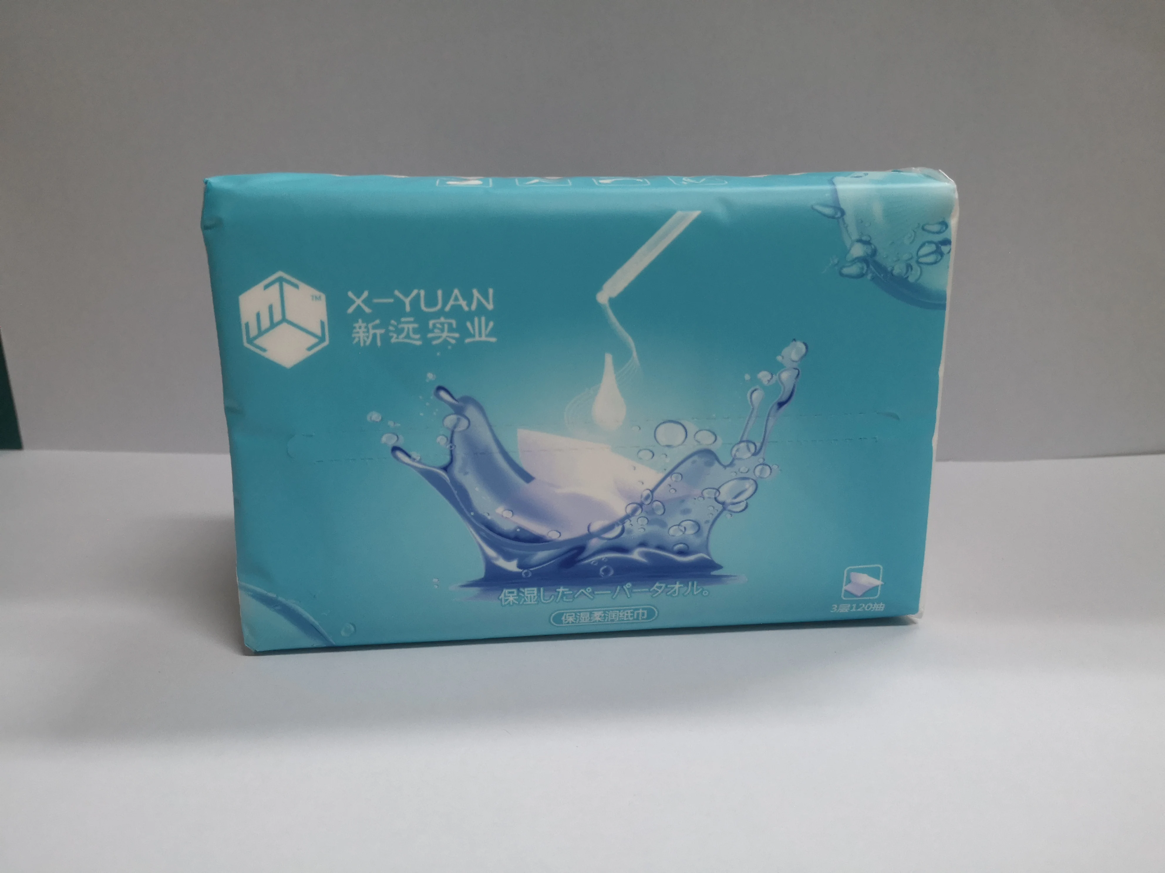 Recycled virgin wood pulp with 3 layers and 40 pumps 100% Facial Tissue