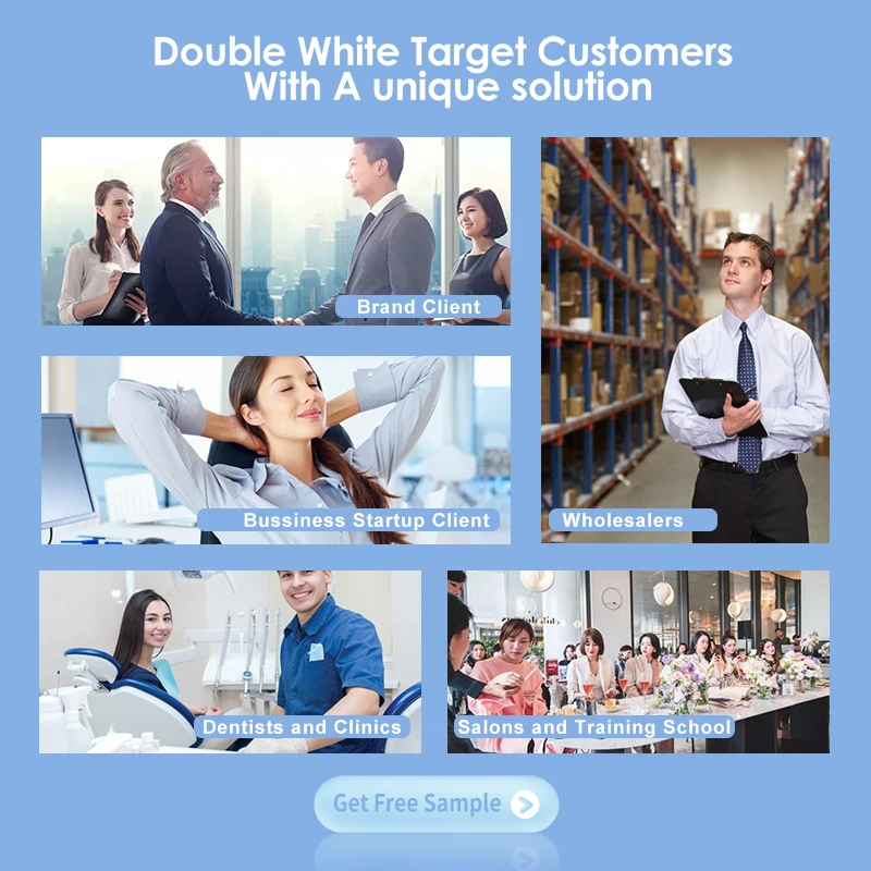 Residue Free  Teeth Whitening Strips HP Strong Sticky With 14 Pairs With Reply Very Quickly