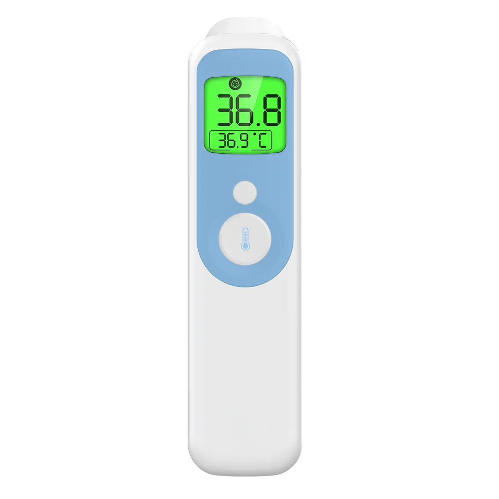 Digital Infrared Forehead and Ear Thermometer Gun for Adults and Kids with Fever Alarm Electric Power Source Chinese Version
