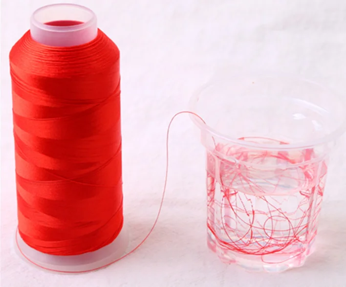 Polyester 100% hilo de bordado para bordar con maquina 120d/2 40wt embroidery thread 5000m for for Commercial Domestic Machines