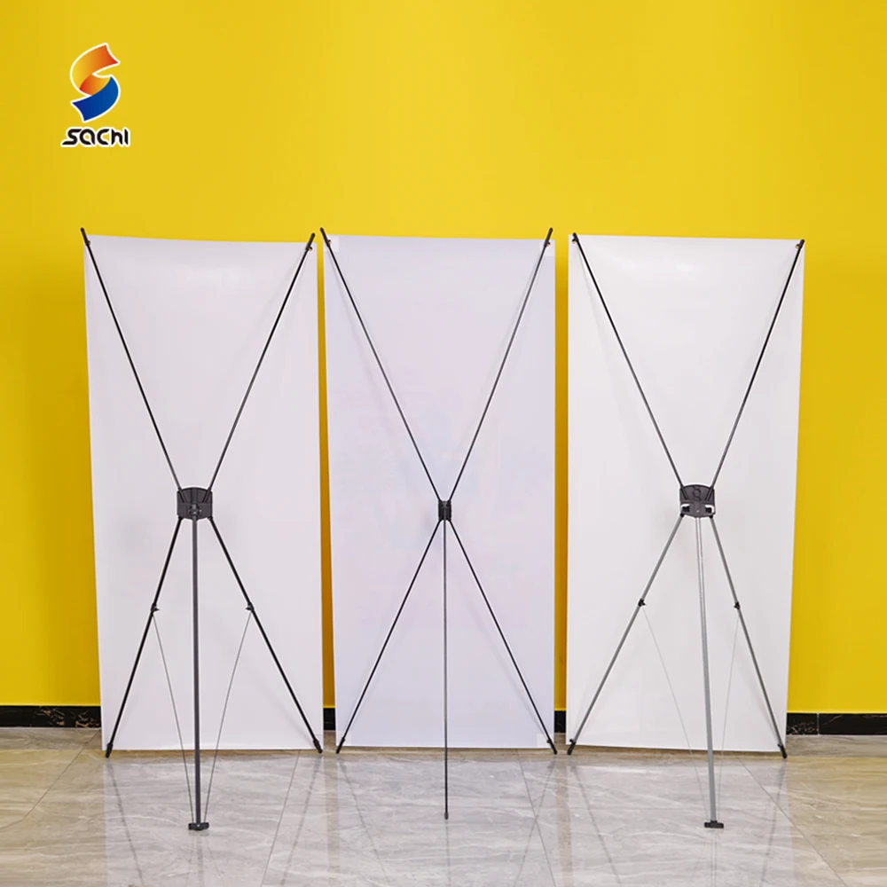 Factory Mini Tabletop X Banner Stand Pp Synthetic Printing A3 A4 Economic Mini X Banner Stand