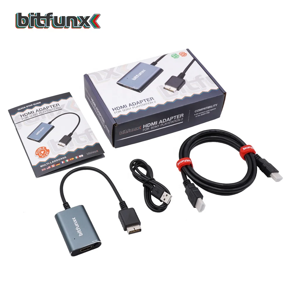  Переключатель компонентов Bitfunx RGB для ретро-игр преобразователь HDTV хорошего качества SONY Playstation2