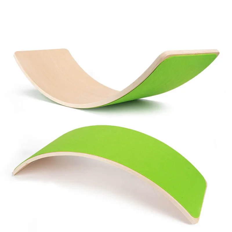 Seesaw Child Wood Balance Board Kids Game Wobble Board Balance Workout Twist Plates Fitness Training Plate Exercise Equipment