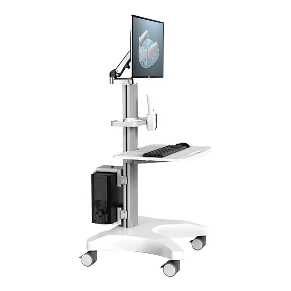 Likaymo Dental Trolley Mobile Cart with Scanner Holder Medical Cart Supplies Hospital Nurse ABS  OEM