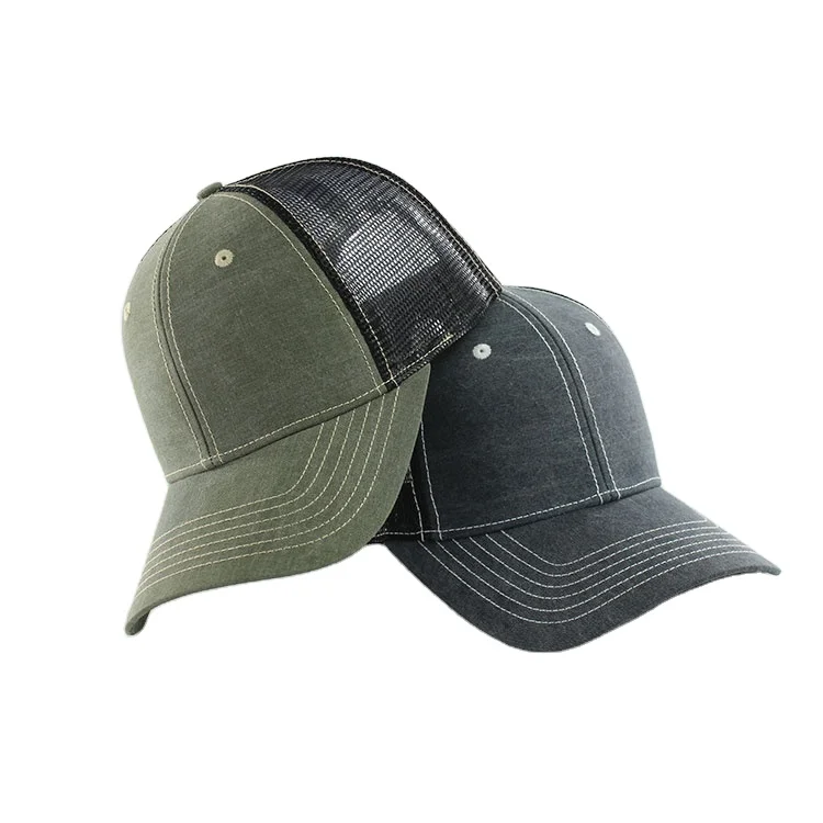 OEM Sublimation 6 Panels 3D Embroidery Baseball Cap Mesh Custom Printing Trucker Hat Caps